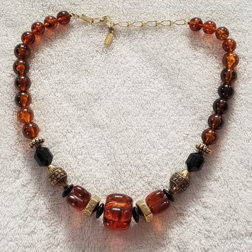 1928 Lucite Beaded Necklace